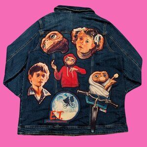 E.T The Extra-Terrestrial Upcycled Patches Jacket Size XL